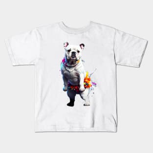 Graceful Bulldog: The Shy Ballerina Kids T-Shirt